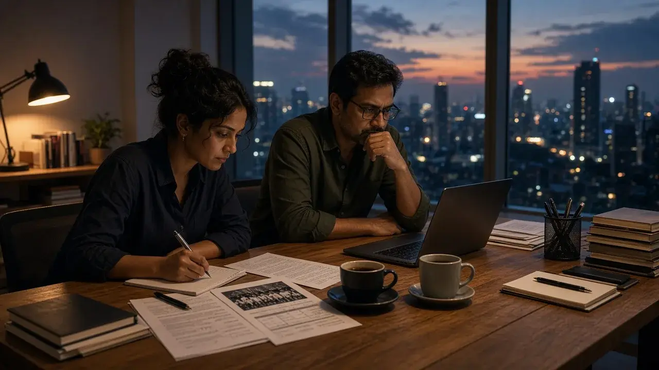 Editorial team at work